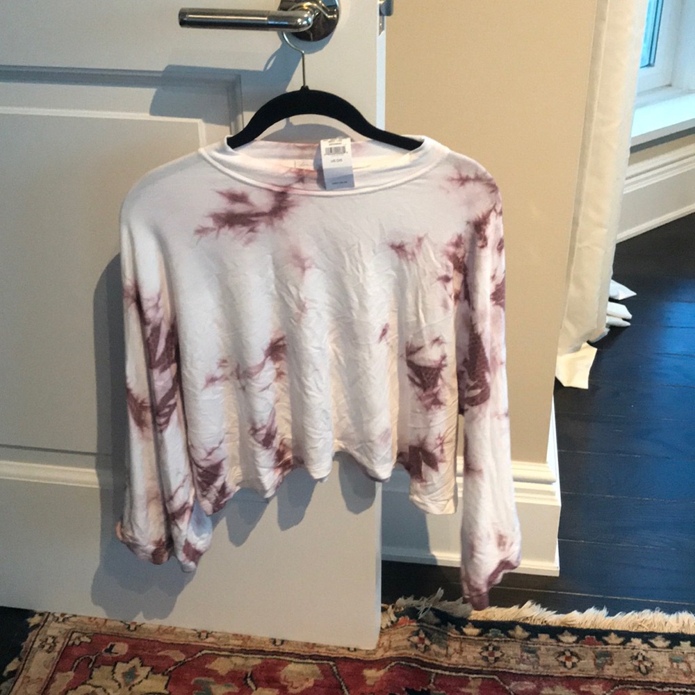 Tie-dye cropped long sleeve